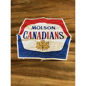 Large Vintage Molson Canadians Patch Badge Crest
